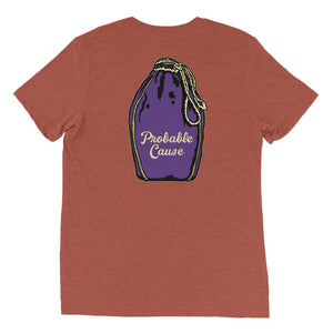 Unisex Probable cause back of shirt design