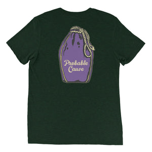 Unisex Probable cause back of shirt design