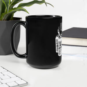 Black Can of Whoop Glossy Mug