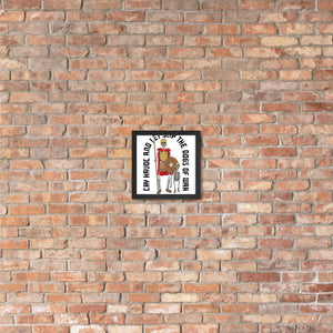 Framed Spartan Dogs of War poster