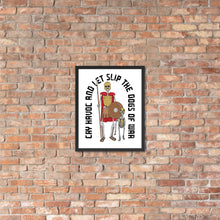 Load image into Gallery viewer, Framed Spartan Dogs of War poster