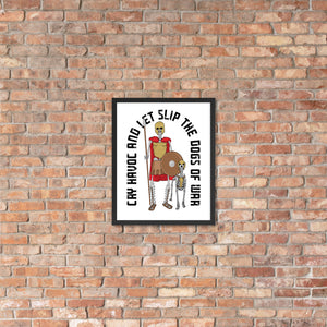 Framed Spartan Dogs of War poster