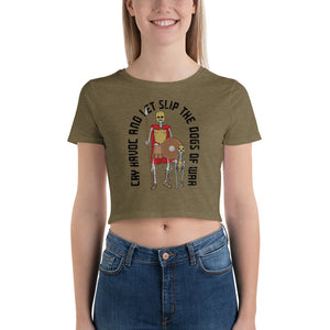 Women's Spartan Dogs of War Crop Tee