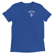 Load image into Gallery viewer, Men&#39;s &quot;DON&#39;T put your hand&quot; white logo on back t-shirt