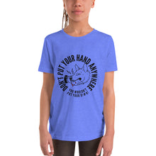 Load image into Gallery viewer, Girl&#39;s Youth Don&#39;t Put your hand T-Shirt
