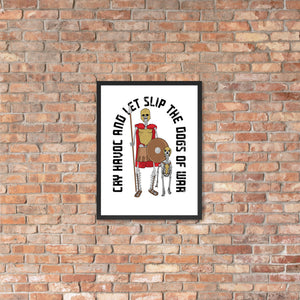 Framed Spartan Dogs of War poster