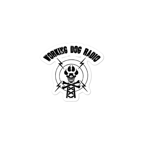 Working Dog Radio Bubble-free stickers