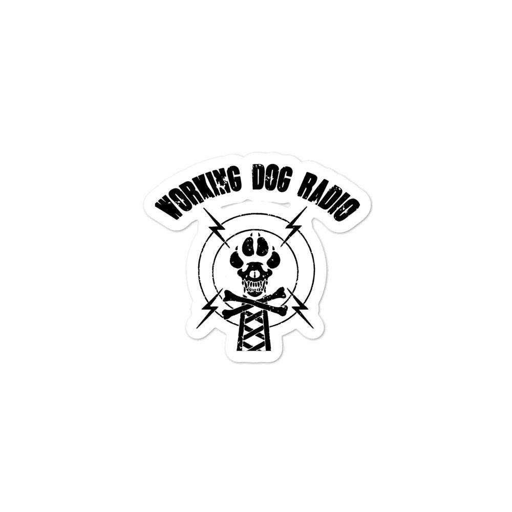 Working Dog Radio Bubble-free stickers