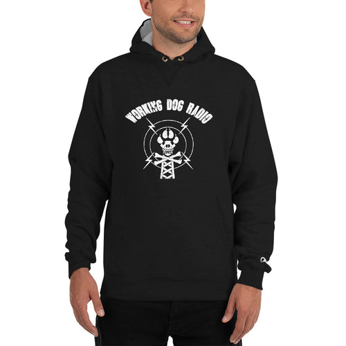 Men's WDR White logo Champion Hoodie