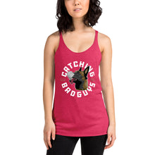 Load image into Gallery viewer, Women&#39;s Catching Bad Guys Not RONA Racerback Tank