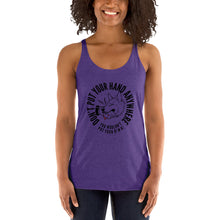 Load image into Gallery viewer, Women&#39;s DON&#39;T Put your hand Racerback Tank