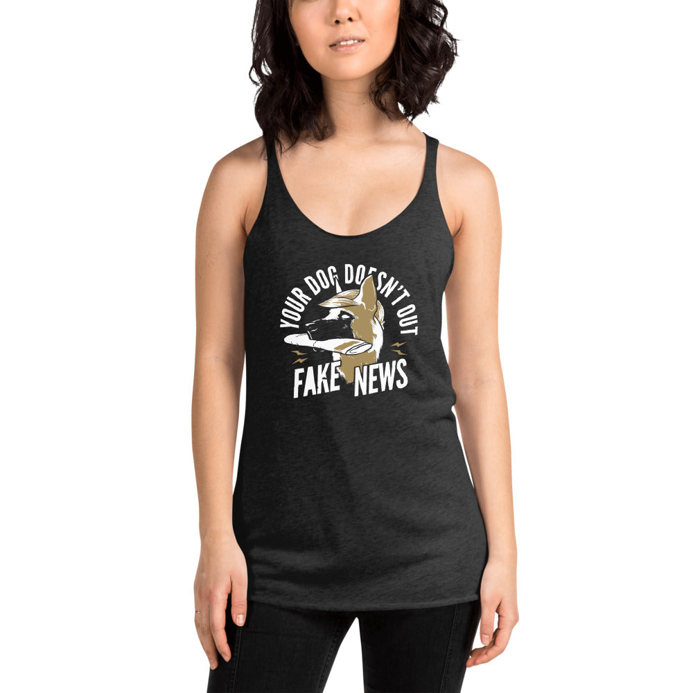 FAKE NEWS Women's Racerback Tank