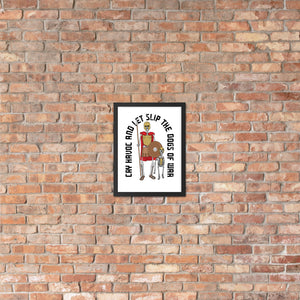 Framed Spartan Dogs of War poster