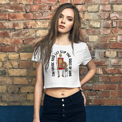 Women's Spartan Dogs of War Crop Tee