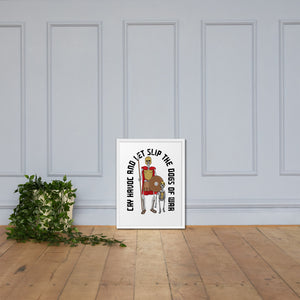 Framed Spartan Dogs of War poster