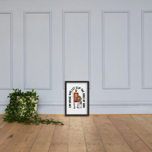 Framed Spartan Dogs of War poster