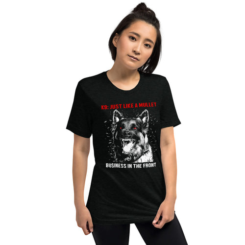 Women's K9 like a Mullet t-shirt