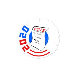 2020 Ballot K9 Bubble-free stickers