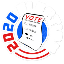 Load image into Gallery viewer, 2020 Ballot K9 Bubble-free stickers