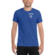 Load image into Gallery viewer, Men&#39;s &quot;DON&#39;T put your hand&quot; white logo on back t-shirt
