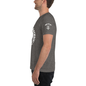 Men's "DON'T put your hand" white logo t-shirt