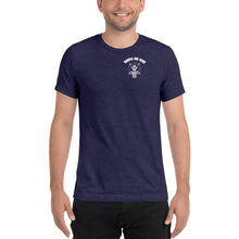 Load image into Gallery viewer, Men&#39;s &quot;DON&#39;T put your hand&quot; white logo on back t-shirt