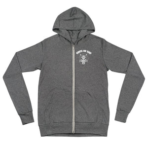 Unisex lightweight zip Can of Whoop hoodie